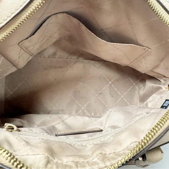 Michael Kors Ayden Saffiano Leather Medium Dome Satchel Crossbody - Picture 8 of 9